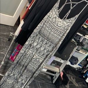 AE long slit sleeveless dress